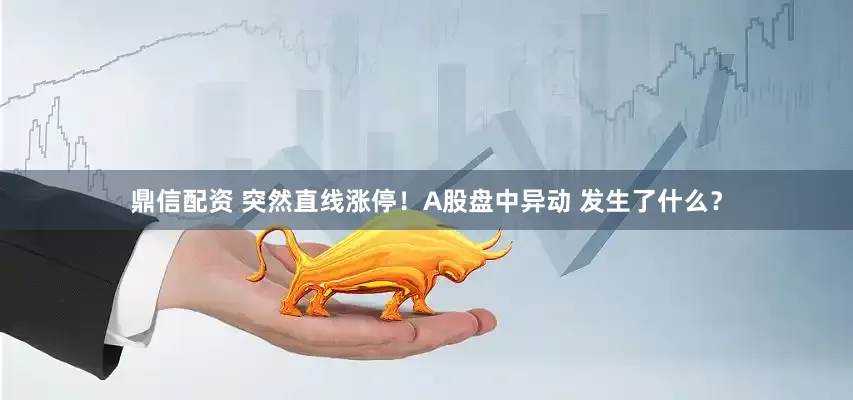 鼎信配资 突然直线涨停！A股盘中异动 发生了什么？