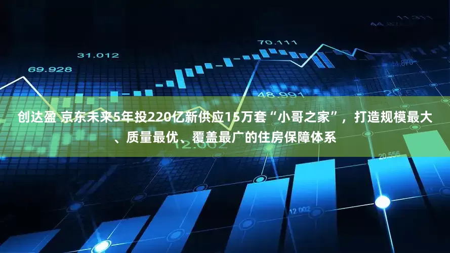 创达盈 京东未来5年投220亿新供应15万套“小哥之家”，打造规模最大、质量最优、覆盖最广的住房保障体系